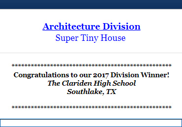 Clariden Wins US Super STEM Architecture Division Competition